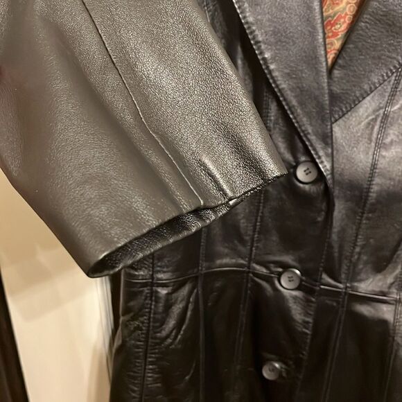 Leather Structured Jacket - Picture 1 of 14